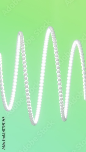 Ombre gradient 3D vertical backgrounds wallpaper pearl beads circles sphere particles bright summer vibrant colors render swirl structure knot twirl banner mockup social media doodle poster tranquil