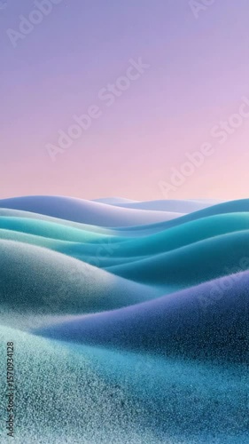 Abstract natural landscape in soft pastel colors, symbolizing calm and tranquility.