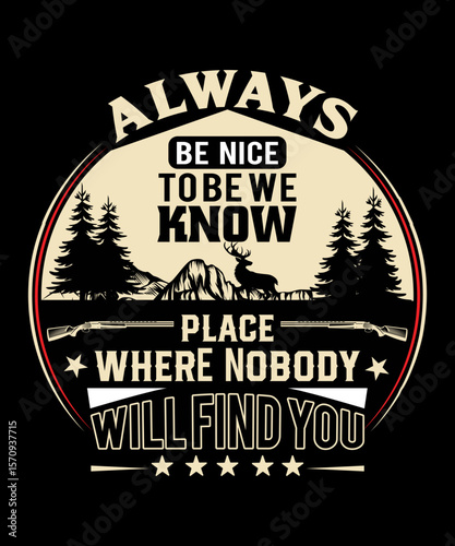 Hunting Tshirt Design