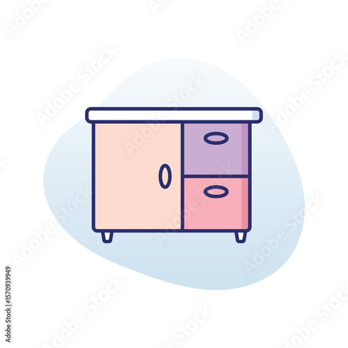 Sideboard vector icon