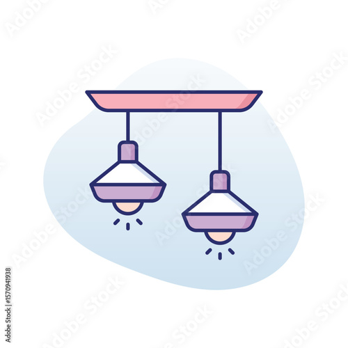 Ceiling Light vector icon