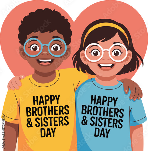 Happy Siblings on Happy Brothers and Sisters Day