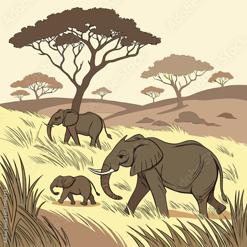 Wild Elephants South Africa