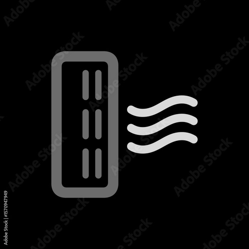 Vertical Heater Outline Icon