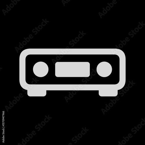 Hi-Fi Receiver Outline Icon