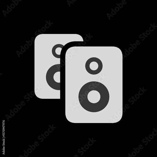 Stereo Speakers Filled Icon