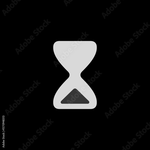 Top Half Filled Hourglass Icon
