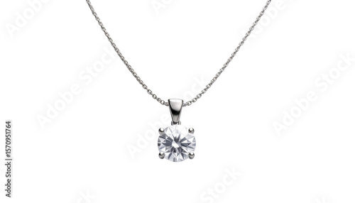 Wallpaper Mural Diamond pendant necklace closeup isolated on transparent background Torontodigital.ca