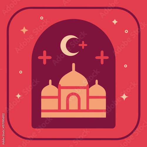 vector illustration of mosque