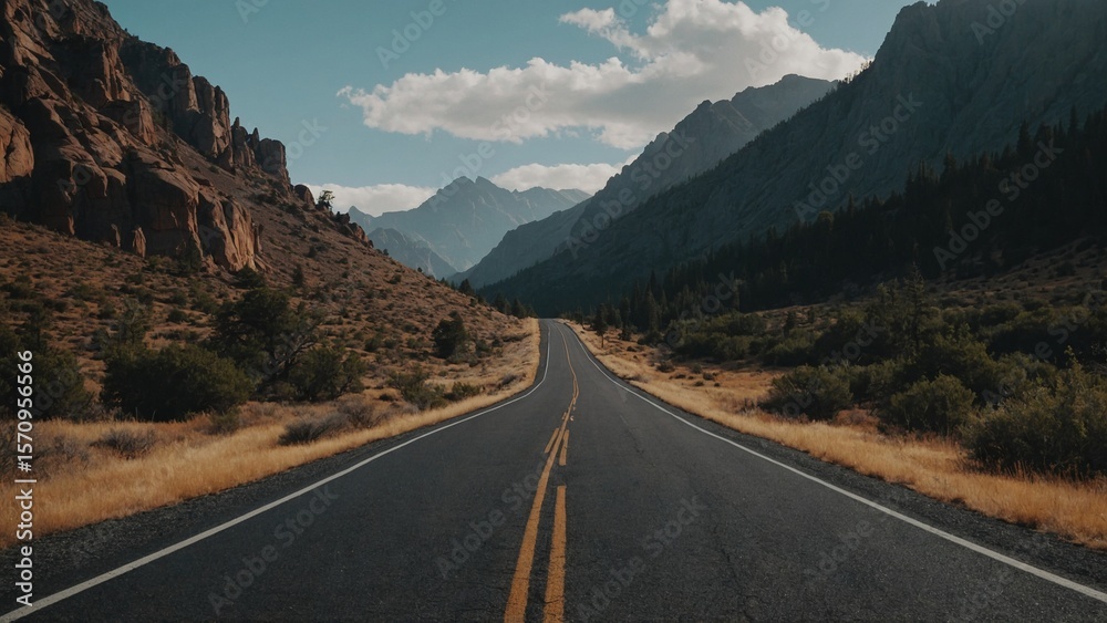 Fototapeta premium aesthetic road trip background wallpaper