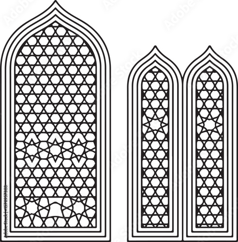 Heart-Shaped Islamic Mandala & Mosque Silhouette Vector Pack