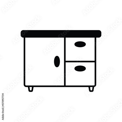 Sideboard vector icon