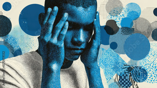  Autism Sensory Overload Illustration in Calm Palette