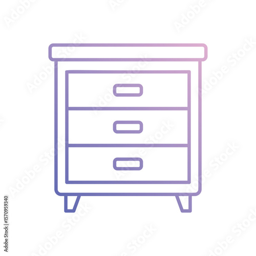 Nightstand vector icon