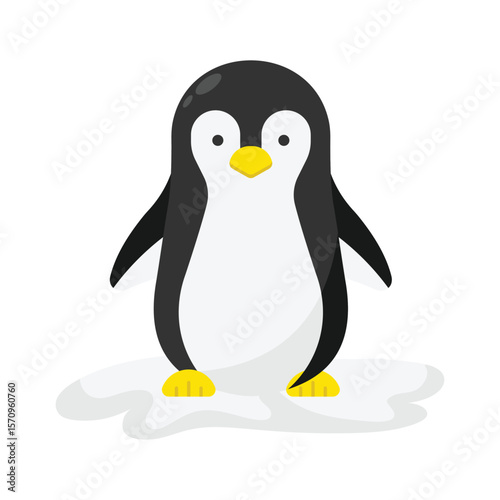Penguin Vector style icon. Eps 10 file