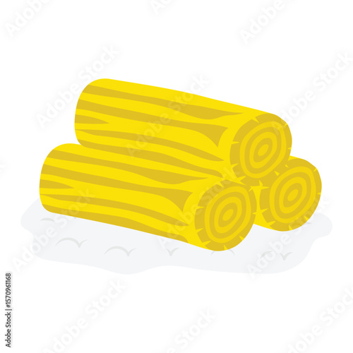 Log Wood Vector style icon. Eps 10 file
