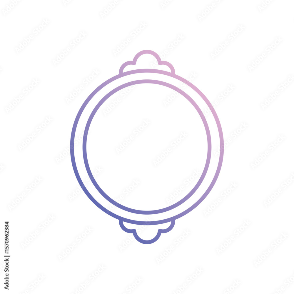 Obraz premium Mirror vector icon