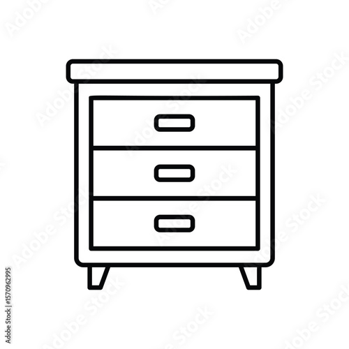 Nightstand vector icon