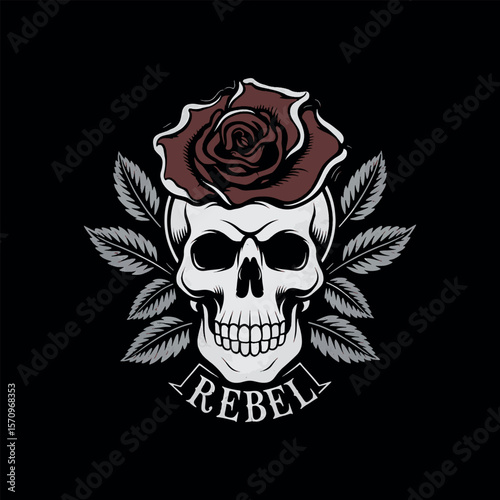 skull t shirt design