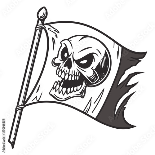 pirate skull and crossbones
