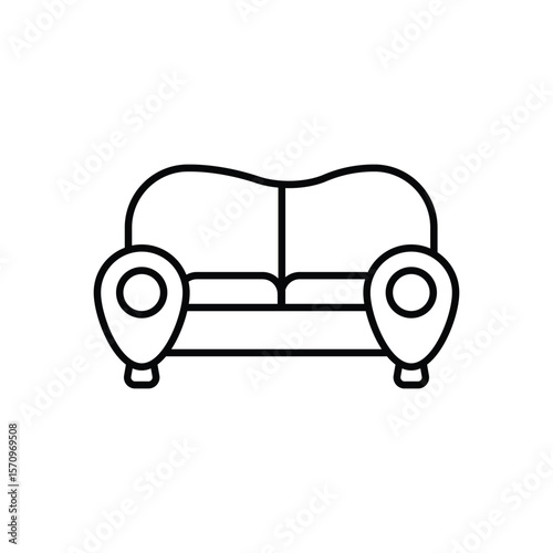 Sofa vector icon