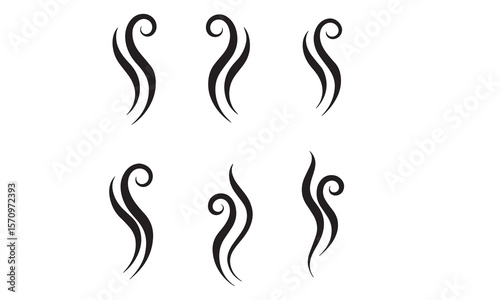 Cigarette Smoke Vector Icons