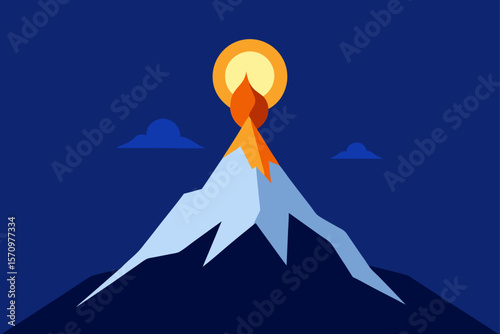 Winter mountain landscape with snowy peaks under a vast sky, capturing the cold, natural beauty of travel