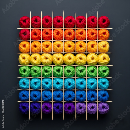 Organized Ombre Yarn