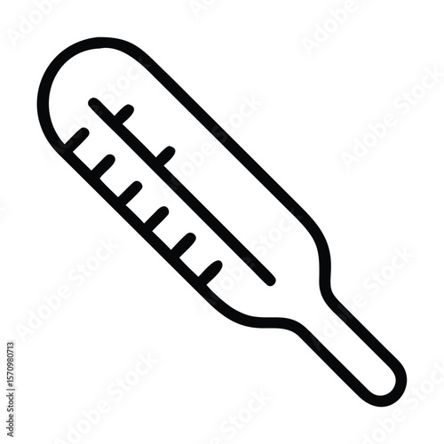 Thermometer half icon set normal temperature vector