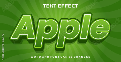 Apple editable text effect