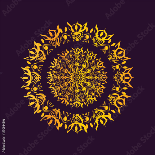 Floral Spirit Mandala Mystic Lines Mandala

 