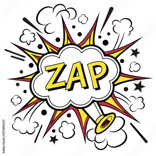 Comic book speech bubble design
