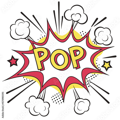 Comic book speech bubble graphic