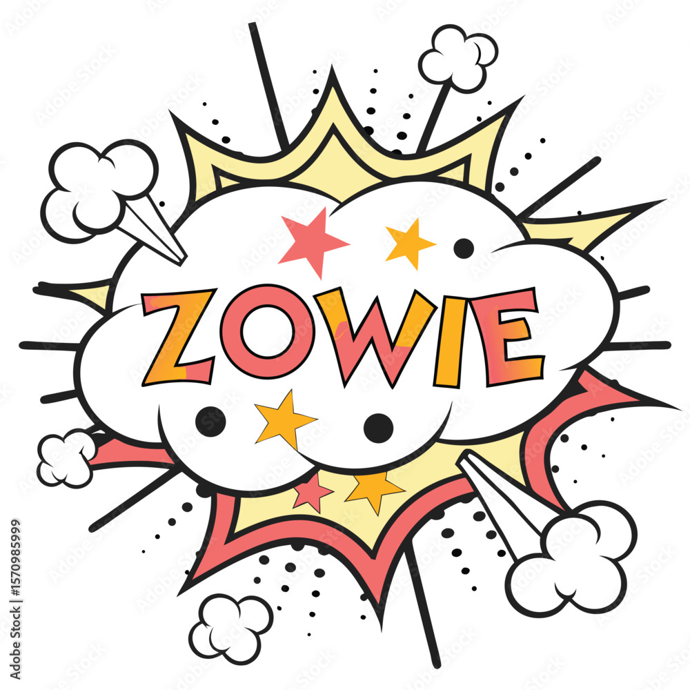 Obraz premium Colorful comic style speech bubble