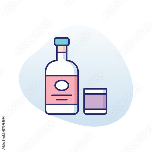 Vodka  vector icon