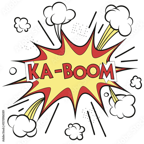Comic book explosion graphic