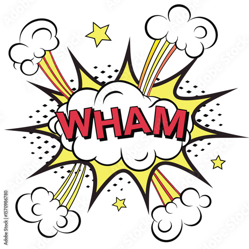 Comic book explosion graphic