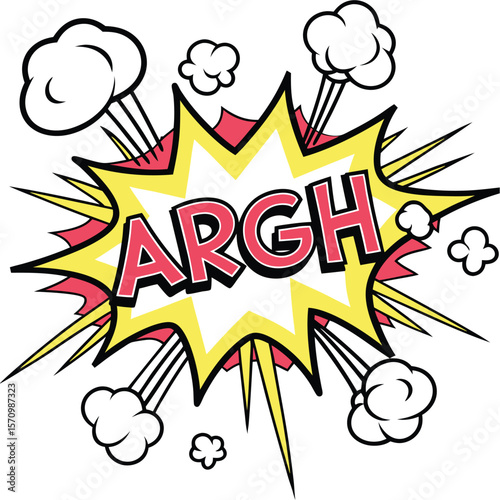 Comic book expression argh