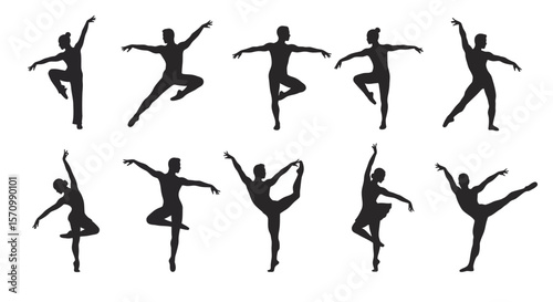 ballet dancer silhouettes
