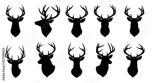 deer silhouette vector