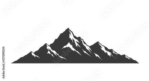mountain landscape vector illustration