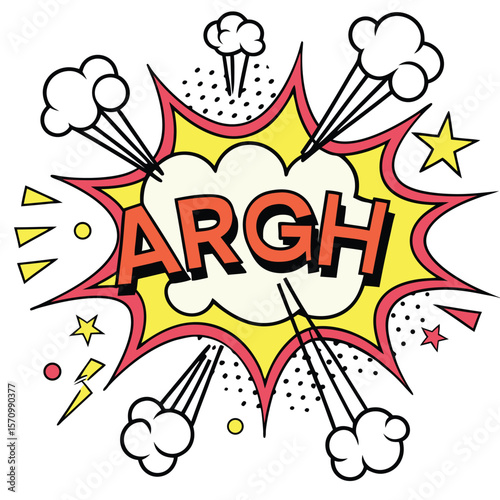 Comic book style anger expression