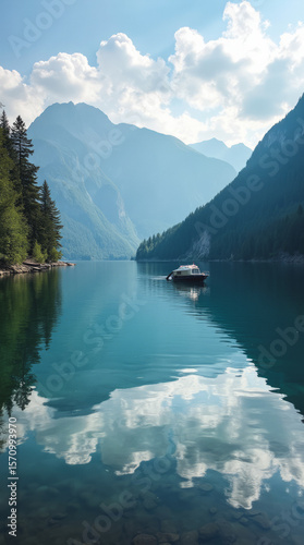 Lake Bohinj Slovenia — Peaceful Alpine Lake with Forested Shorelines and Mountain Reflections