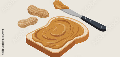  Peanut Butter on Toast with Whole Peanuts