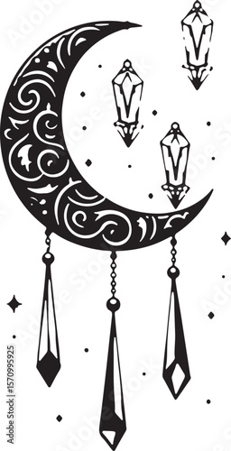 Mystic Moon & Crystal Dream vector Set