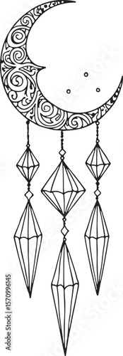 Mystic Moon & Crystal Dream vector Set
