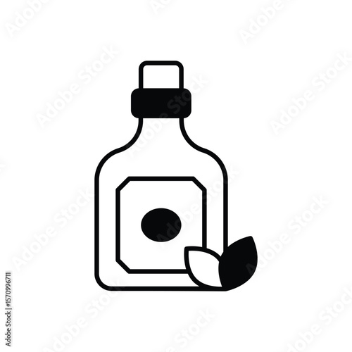 Herbal Liquor vector icon