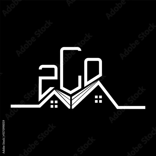 ZLO Real State logo design, ZLO simple and modern logo. ZLO luxurious alphabet design