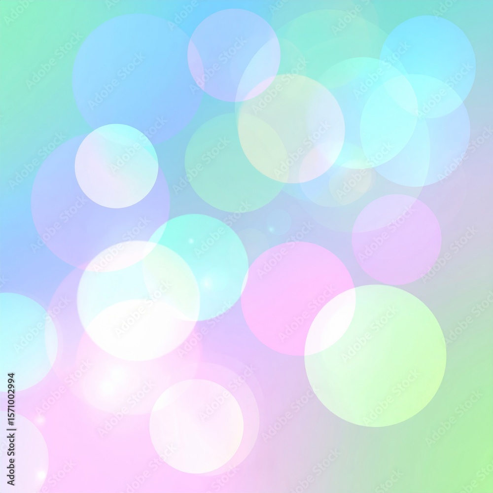Pastel Bokeh Background with Soft Circles and Lights