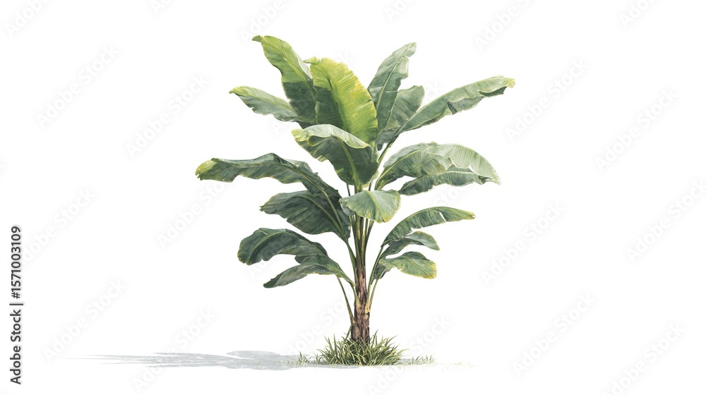 Fototapeta premium green plant isolated on white